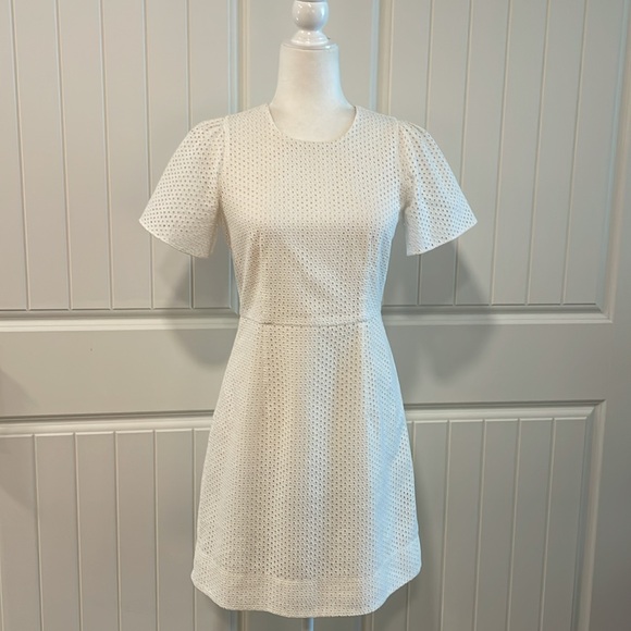 J. Crew Dresses & Skirts - J. Crew Flutter Sleeve Eyelet Dress